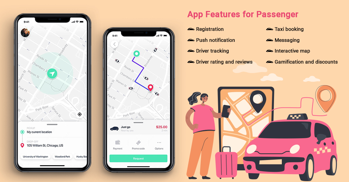uber-like features for passenger